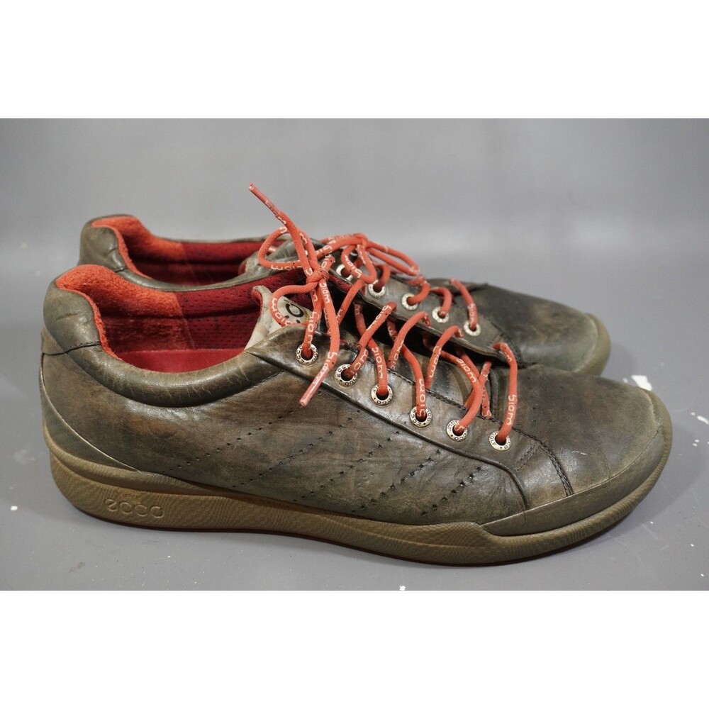 ECCO BIOM Hybrid 2 Men's Size 10 10.5 EU 44 Brown Yak Leather Golf Shoes Sneaker